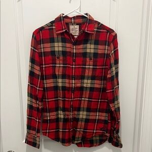 Men's Red Plaid Shirt